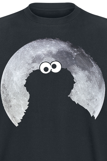 T-Shirt Manches courtes  de Sesame Street - Cookie Monster - Moonlight - S à 5XL - pour Homme - noir - Sesame Street - View 2