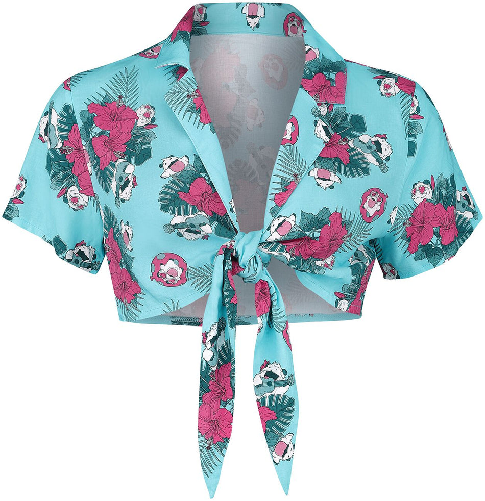 Chemise manches courtes Gaming de League of Legends - Arcane - Porodise - S à XXL - pour Femme - bleu clair - League Of Legends