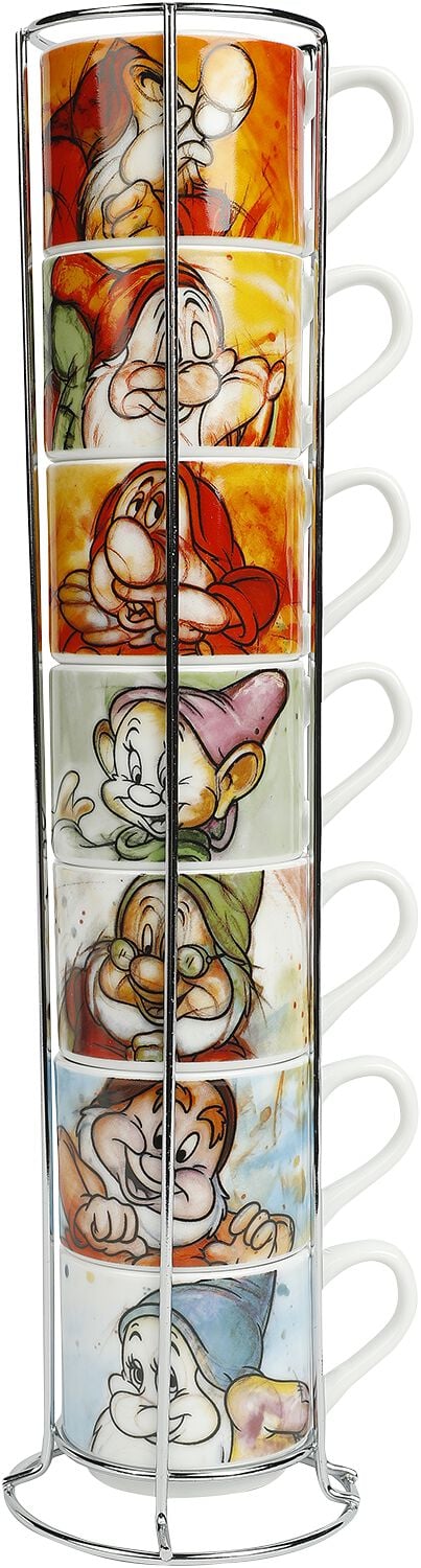 Mug Disney de Blanche-Neige Et les Sept Nains - Les Sept Nains - Tasse à Espresso & assiettes - pour Unisexe - multicolore - Blanche-Neige Et les Sept Nains