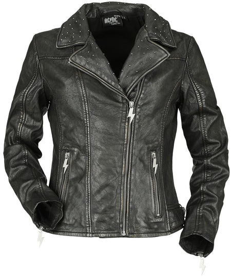 Veste en cuir  de AC/DC - EMP Signature Collection - L - pour Femme - noir - AC/DC