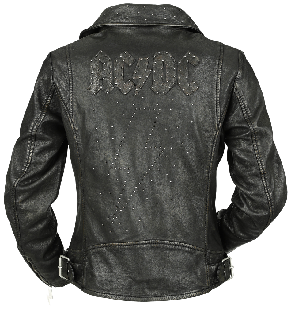 Veste en cuir  de AC/DC - EMP Signature Collection - L - pour Femme - noir - AC/DC - View 2
