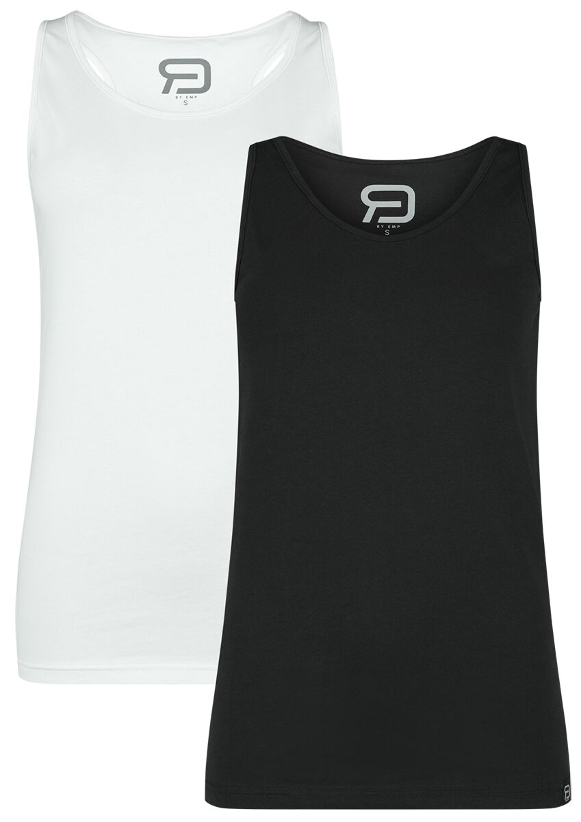 Top  de RED by EMP - Basique - Lot de 2 - S à XXL - pour Femme - noir/blanc - RED by EMP