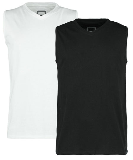 Débardeur  de RED by EMP - Lot de 2 Débardeurs - M à XXL - pour Homme - noir/blanc - RED by EMP