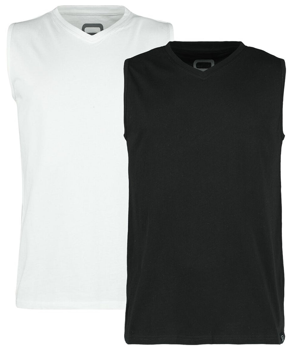 Débardeur  de RED by EMP - Lot de 2 Débardeurs - S à XXL - pour Homme - noir/blanc - RED by EMP
