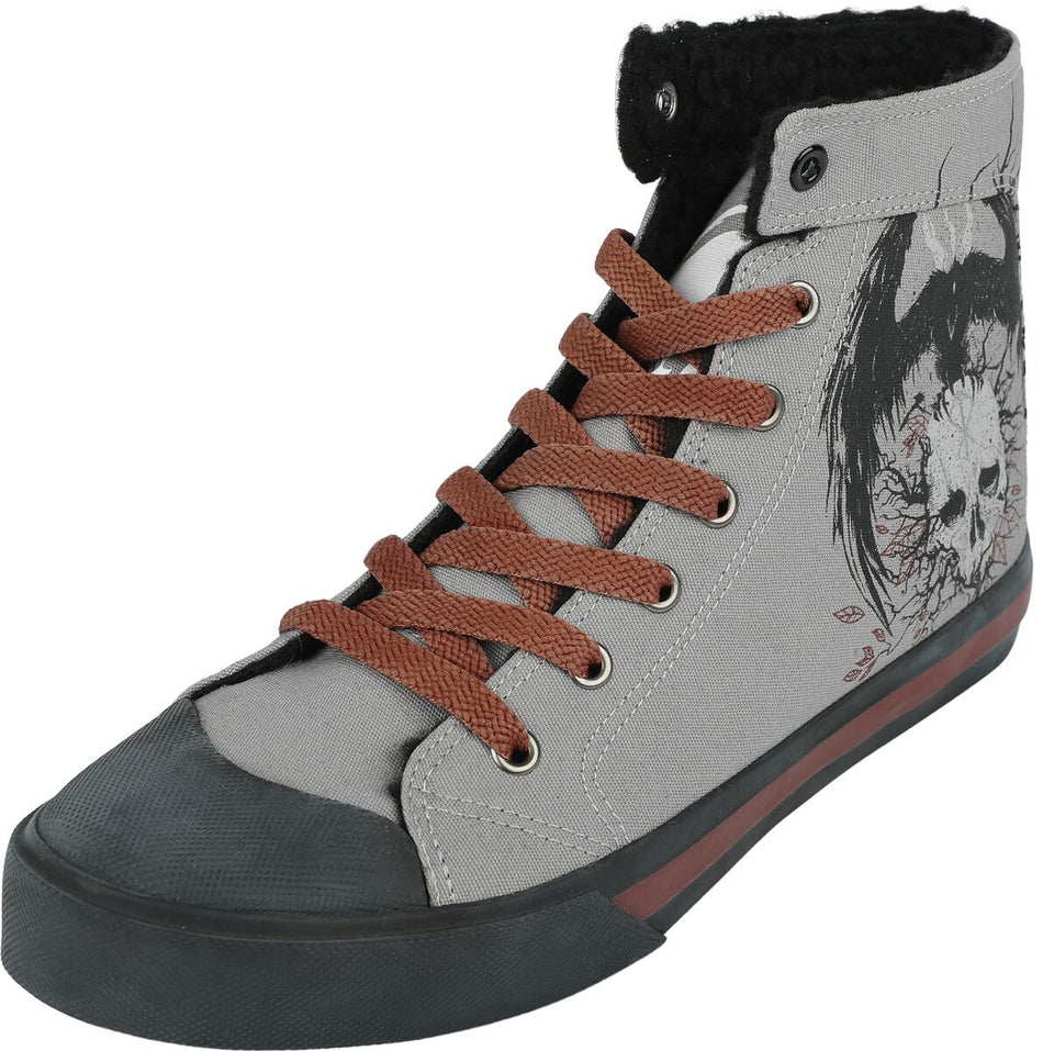 Baskets hautes  de Black Premium by EMP - Walk The Line - EU37 à EU38 - pour Unisexe - gris - Black Premium by EMP
