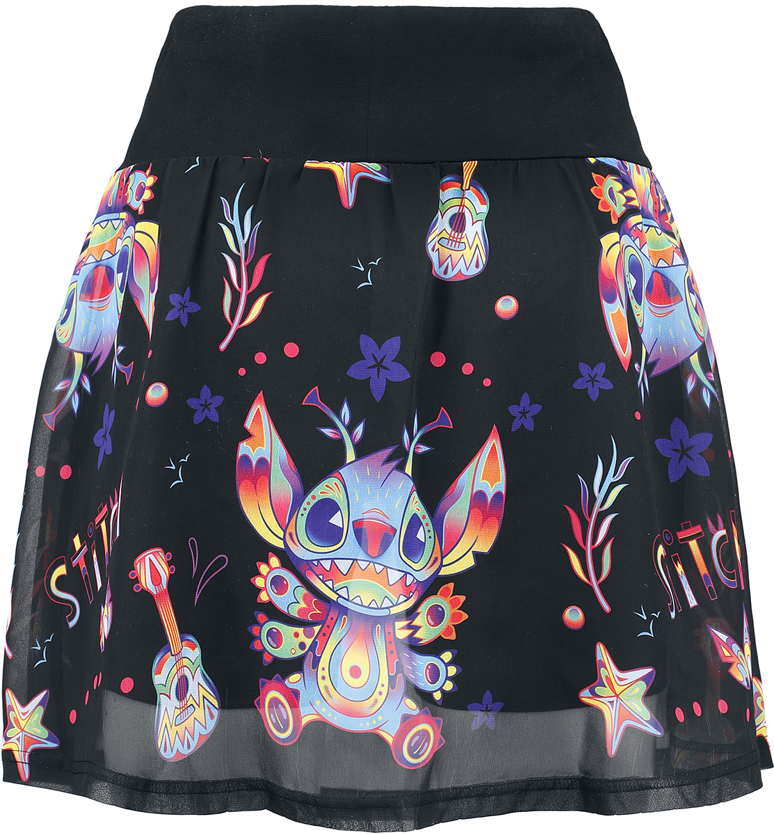 Jupe courte Disney de Lilo & Stitch - Viva Mexico - S à 3XL - pour Femme - multicolore - Lilo & Stitch - View 2