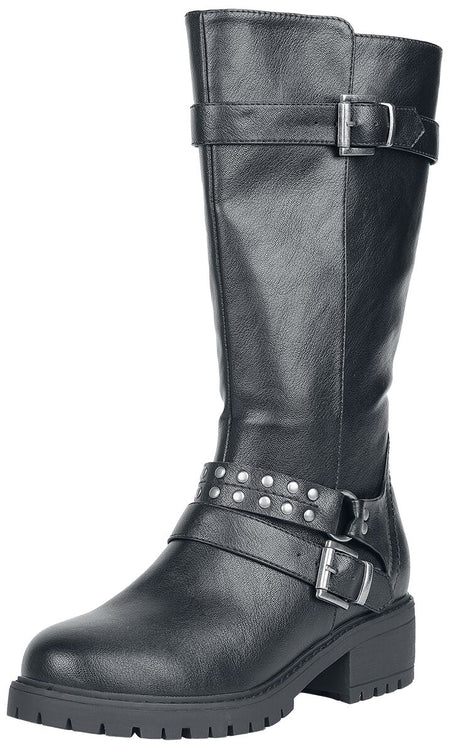Bottes  de Rock Rebel by EMP - Bottines avec Boucles & Clous - EU37 à EU39 - pour Femme - noir - Rock Rebel by EMP