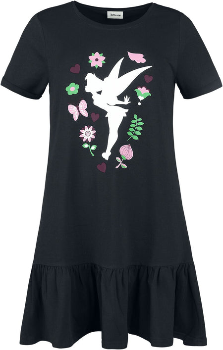 Robe longue Disney de Peter Pan - Tinker Bell - Flower - S à M - pour Femme - noir - Peter Pan