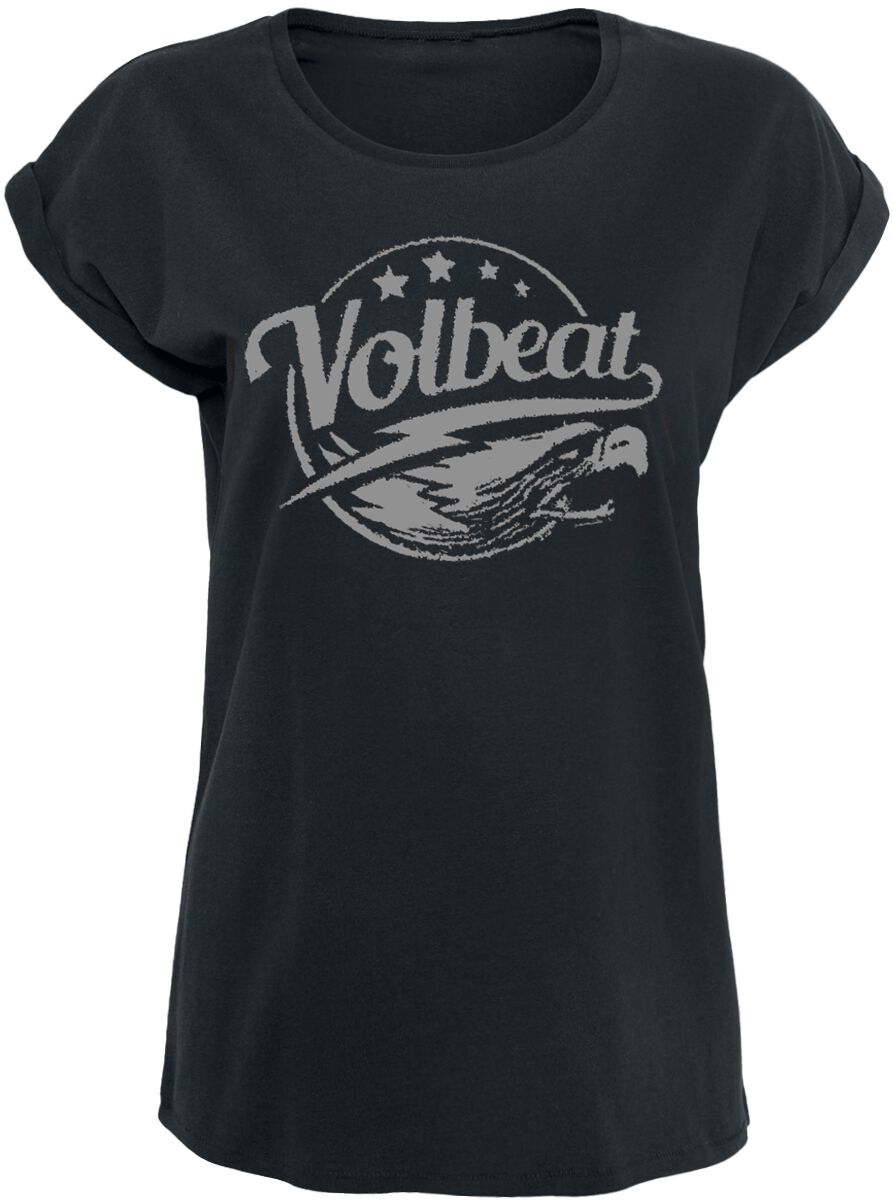 T-Shirt Manches courtes  de Volbeat - Eagle - S à XXL - pour Femme - noir - Volbeat