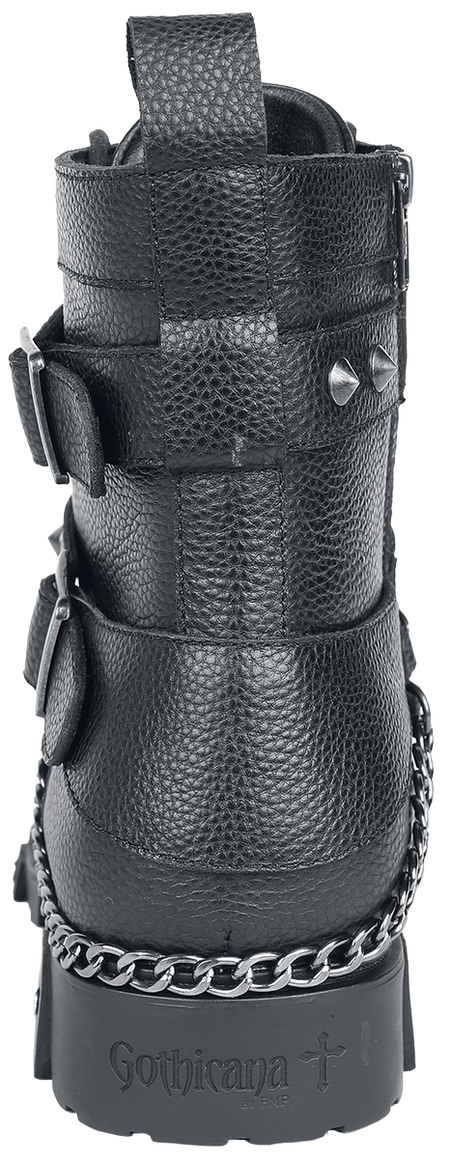 Bottes Gothic de Gothicana by EMP - Bottines avec chaînes & boucles - EU40 à EU47 - pour Homme - noir - Gothicana by EMP - View 2