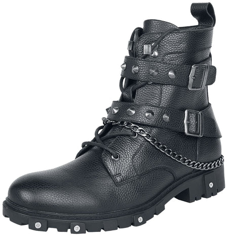 Bottes Gothic de Gothicana by EMP - Bottines avec chaînes & boucles - EU40 à EU47 - pour Homme - noir - Gothicana by EMP