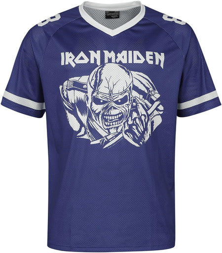 Jersey  de Iron Maiden - EMP Signature Collection - S à XXL - pour Homme - bleu/blanc - Iron Maiden