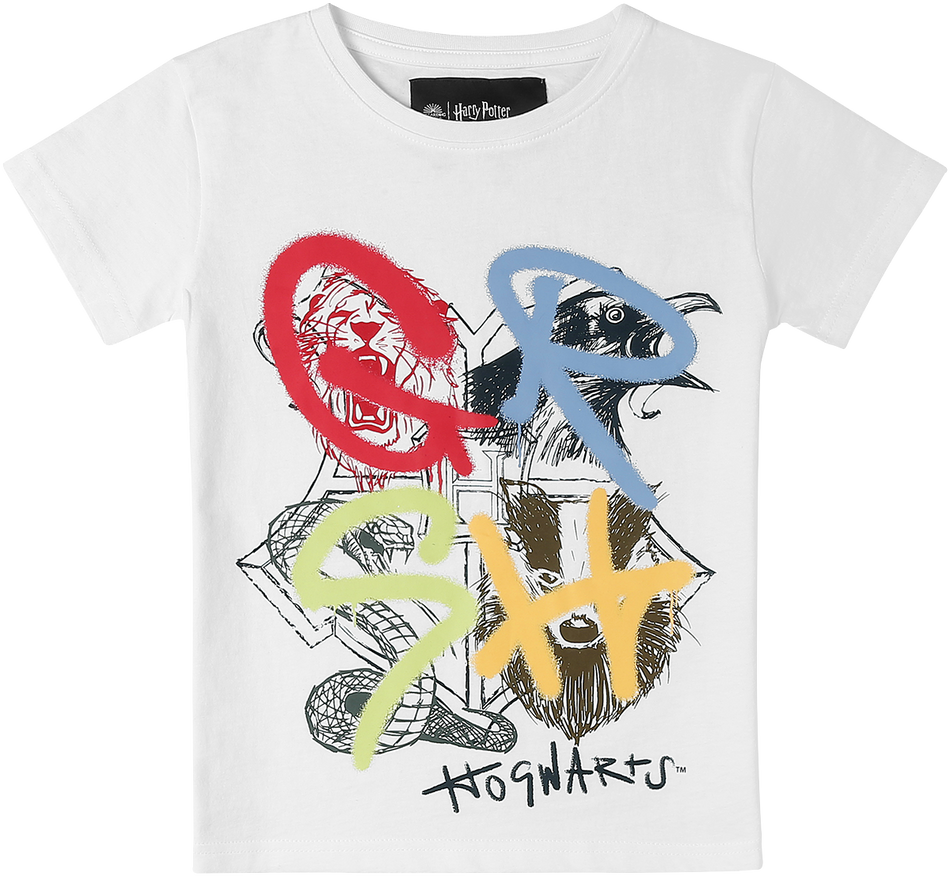 T-shirt  de Harry Potter - Maisons - 98 à 110/116 - pour filles & garçonse - blanc/vert - Harry Potter - View 2