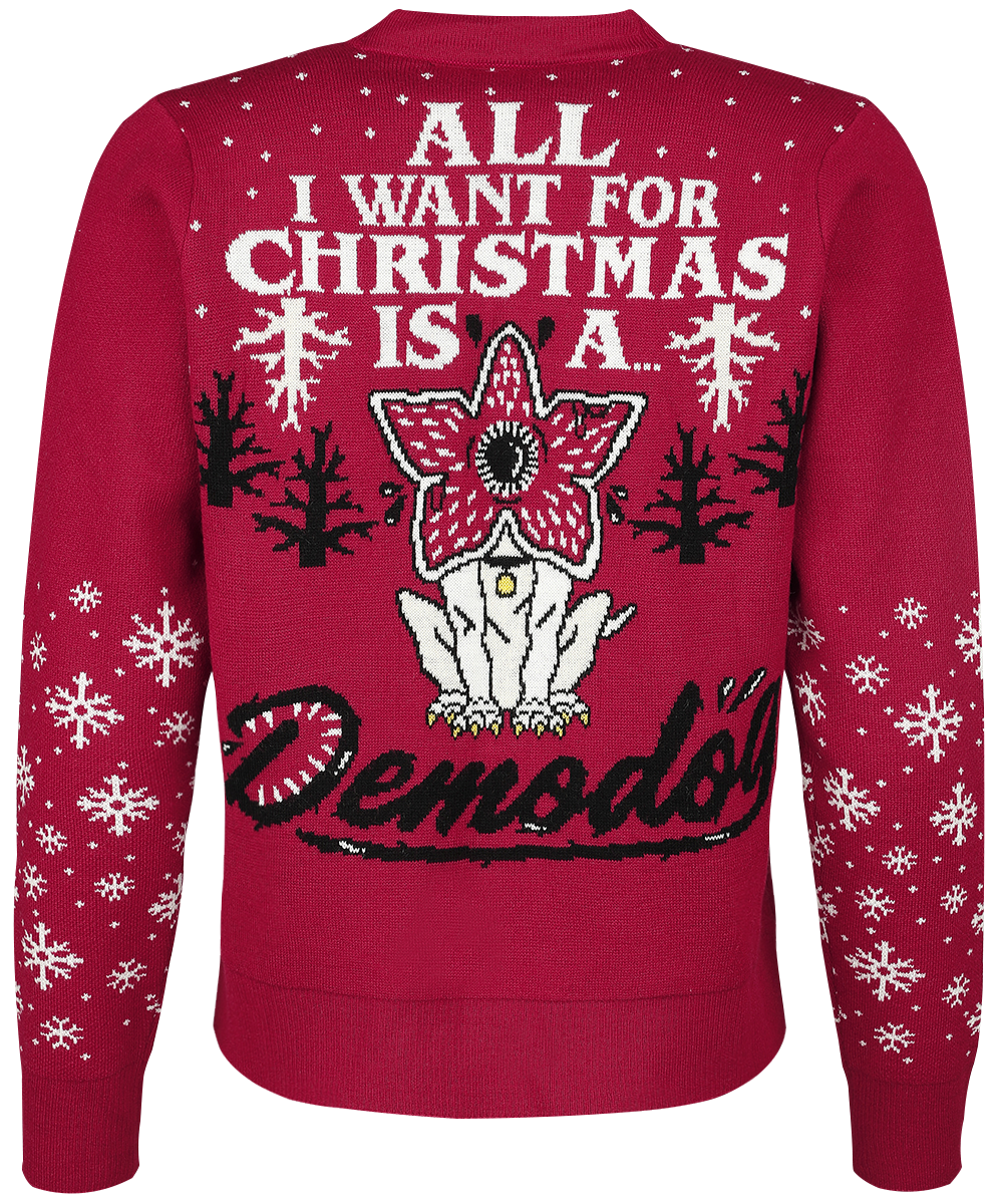 Gilets & Ponchos  de Stranger Things - All I want for christmas is a demodog - S à L - pour Femme - multicolore - Stranger Things - View 2