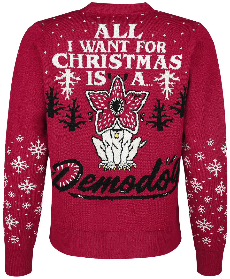 Gilets & Ponchos  de Stranger Things - All I want for christmas is a demodog - S à L - pour Femme - multicolore - Stranger Things - View 2