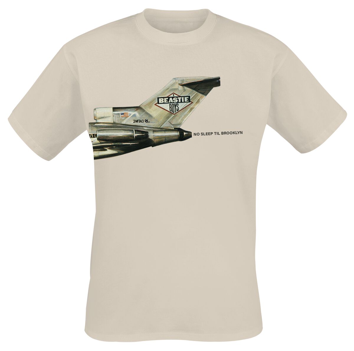 T-Shirt Manches courtes  de Beastie Boys - No Sleep Til Brooklyn Plane - S à 3XL - pour Homme - sable - Beastie Boys
