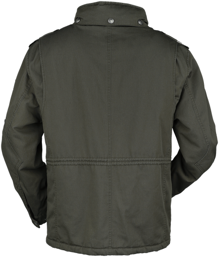 Veste d'hiver  de Black Premium by EMP - Veste avec capuche dissimulée - S à M - pour Homme - camouflage kaki - Black Premium by EMP - View 2