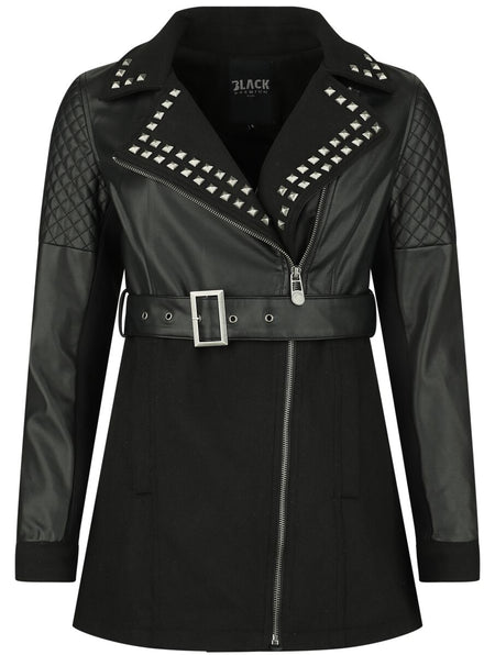 Veste mi-saison  de Black Premium by EMP - Veste en simili-cuir - M - pour Femme - noir - Black Premium by EMP