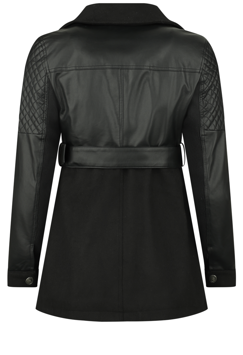 Veste mi-saison  de Black Premium by EMP - Veste en simili-cuir - M - pour Femme - noir - Black Premium by EMP - View 2