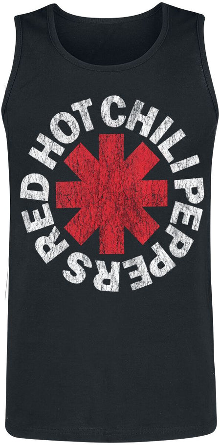 Débardeur  de Red Hot Chili Peppers - Distressed Logo - S à M - pour Homme - noir - Red Hot Chili Peppers