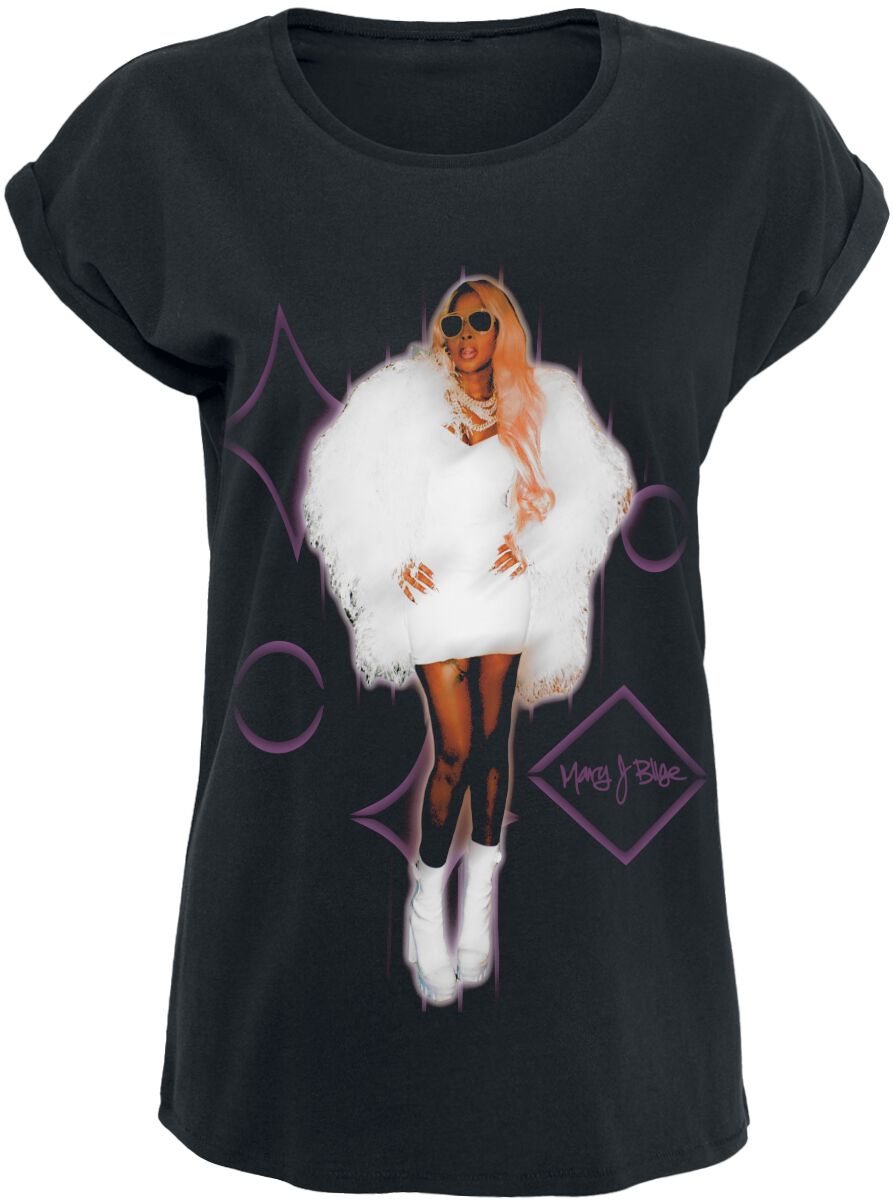 T-Shirt Manches courtes  de Mary J. Blige - Photo Symbols - XS à XXL - pour Femme - noir - Mary J. Blige