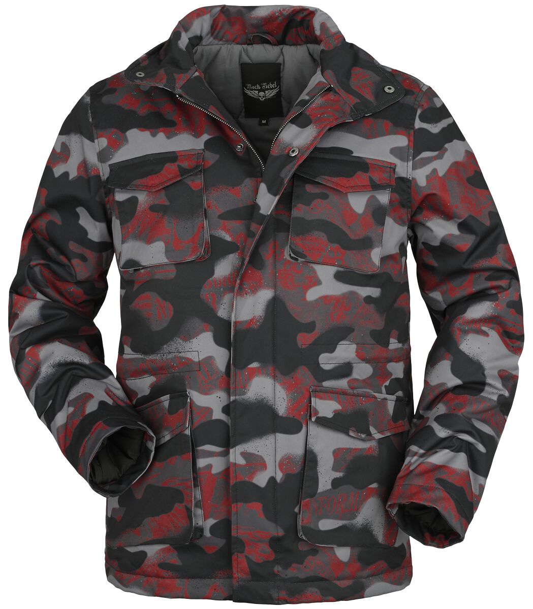 Veste d'hiver  de Rock Rebel by EMP - Manteau d'Hiver Camouflage - S à XL - pour Homme - camouflage - Rock Rebel by EMP