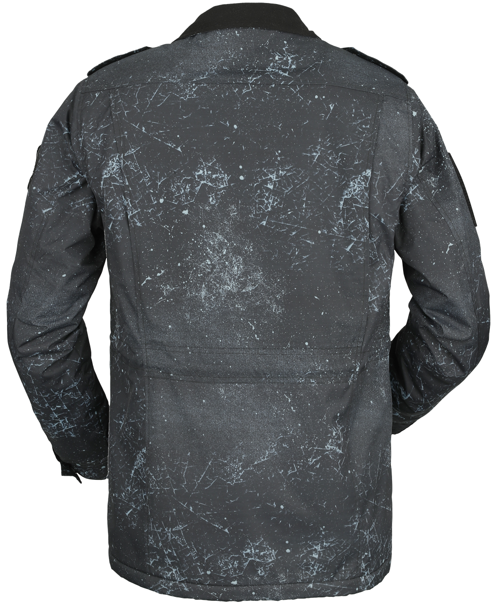 Veste mi-saison  de Rock Rebel by EMP - Veste Mi-Saison avec différents patchs - S à XL - pour Homme - gris - Rock Rebel by EMP - View 2