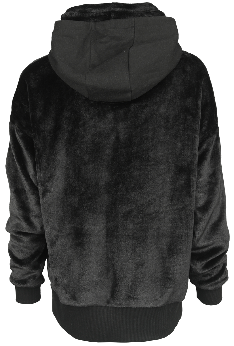 Sweat-shirt à capuche Gothic de Gothicana by EMP - Sweat à capuche polaire avec col montant - S à XXL - pour Femme - noir - Gothicana by EMP - View 2