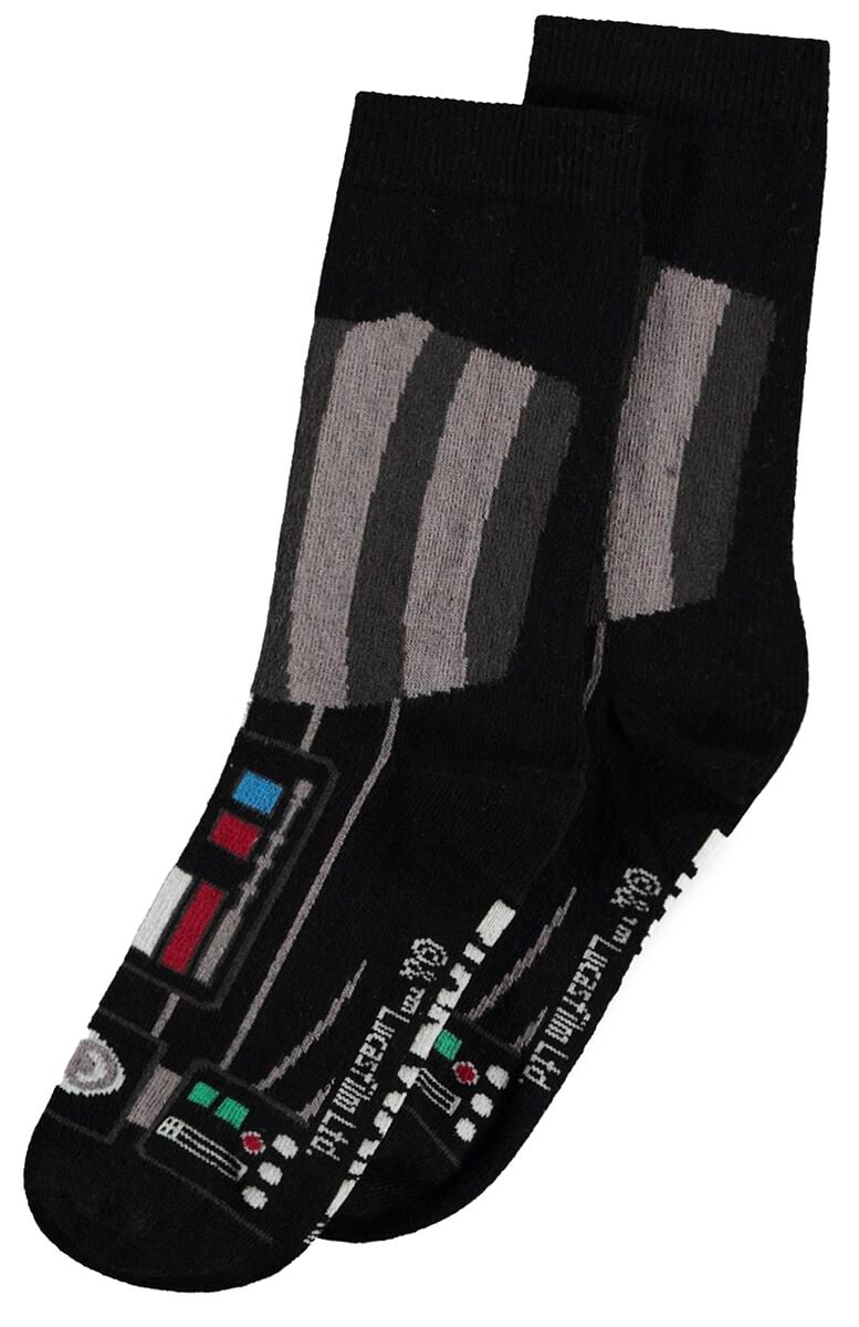 Chaussettes Disney de Star Wars - Dark Vador - Poitrine - EU39-42 à EU 43-46 - pour Unisexe - multicolore - Star Wars