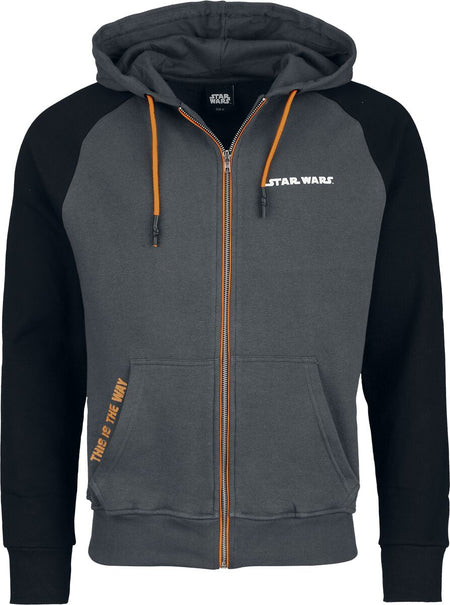 Sweat-shirt zippé à capuche Disney de Star Wars - The Mandalorian - S à XXL - pour Homme - multicolore - Star Wars