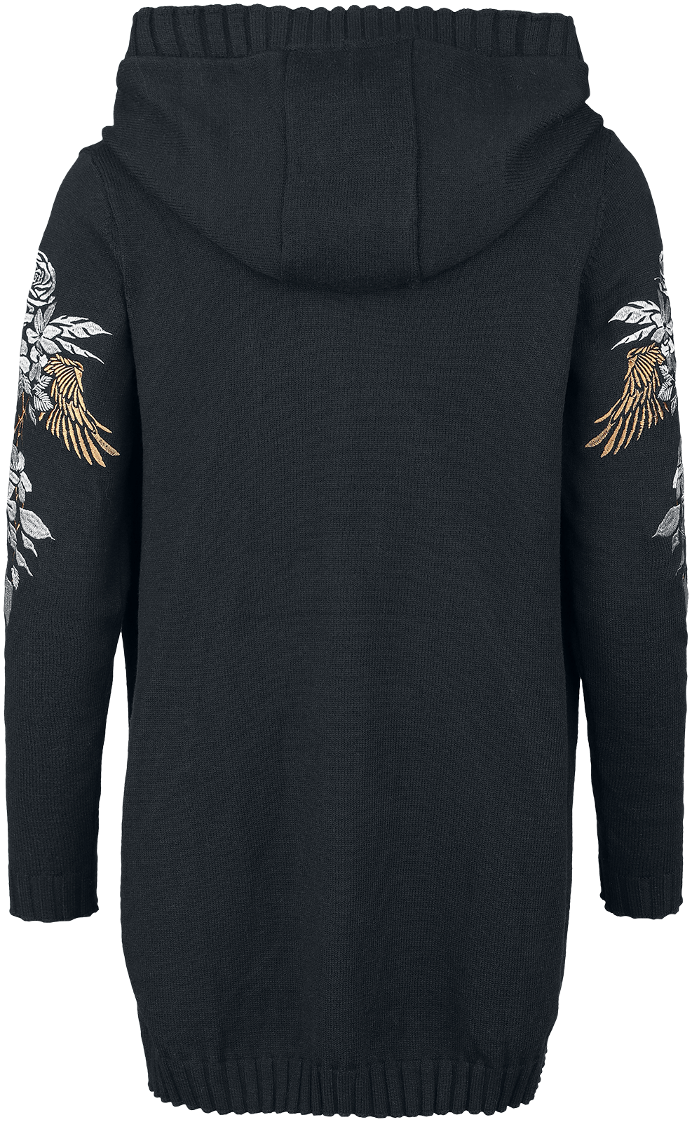 Gilets & Ponchos  de Rock Rebel by EMP - Cardigan With Embroidery - S à XXL - pour Femme - noir - Rock Rebel by EMP - View 2