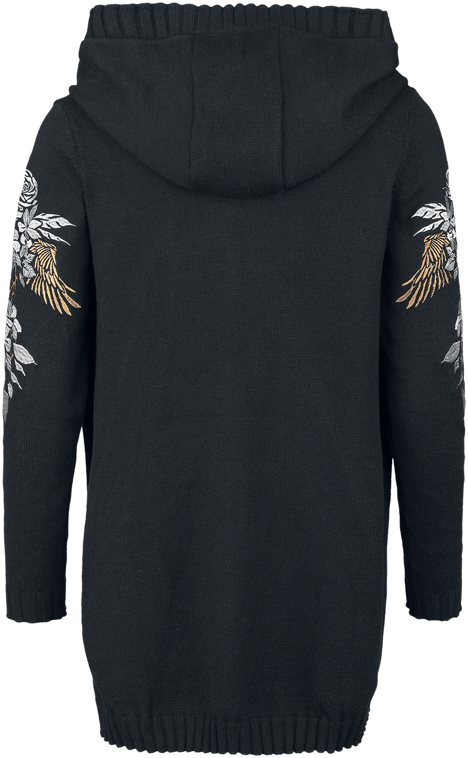 Gilets & Ponchos  de Rock Rebel by EMP - Cardigan With Embroidery - S à XXL - pour Femme - noir - Rock Rebel by EMP - View 2