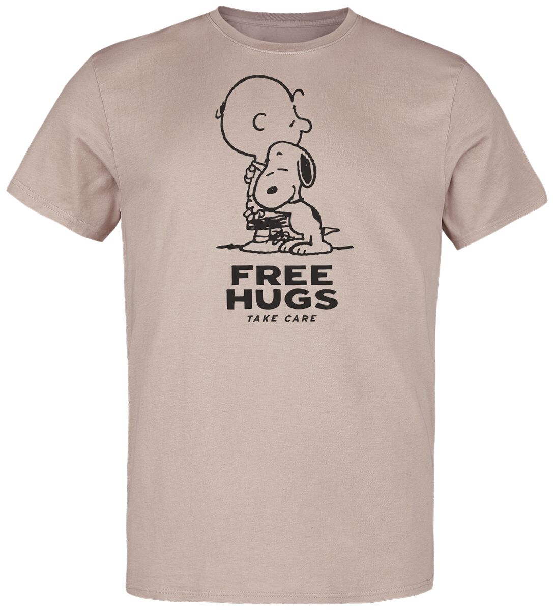 T-Shirt Manches courtes  de Snoopy - Free Hugs - S à 3XL - pour Homme - multicolore - Snoopy