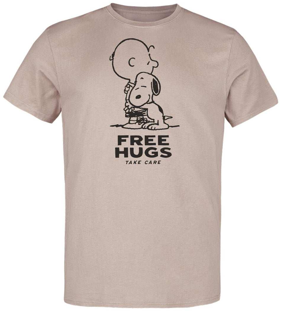 T-Shirt Manches courtes  de Snoopy - Free Hugs - S à 3XL - pour Homme - multicolore - Snoopy