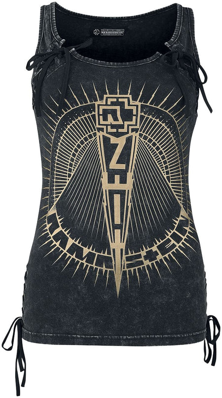 Top  de Rammstein - S à 5XL - pour Femme - gris foncé - Rammstein