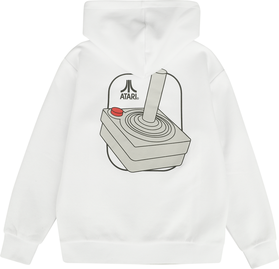 Sweat-Shirt à capuche Gaming de Atari - I would rather be playing Atari - 104 à 164 - pour filles & garçonse - blanc - Atari - View 2