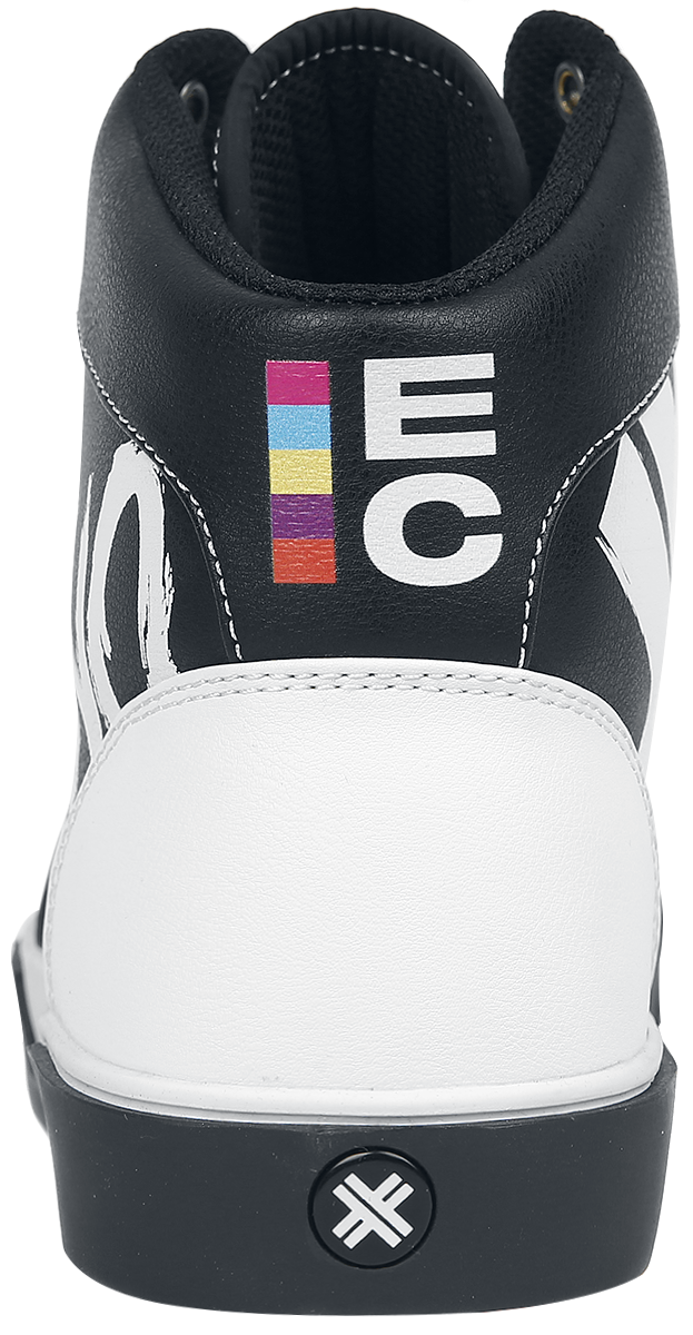 Baskets hautes  de Electric Callboy - EMP Signature Collection - EU37 à EU47 - pour Unisexe - noir/blanc - Electric Callboy - View 2
