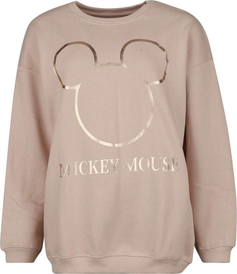 Sweat-shirt Disney de Mickey & Minnie Mouse - Mickey Mouse - Sweat Oversize - S à XXL - pour Femme - rose clair - Mickey & Minnie Mouse