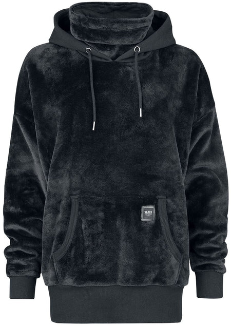 Sweat-shirt à capuche  de Black Premium by EMP - Sweat à capuche fluffy avec col montant - S à XXL - pour Femme - noir - Black Premium by EMP