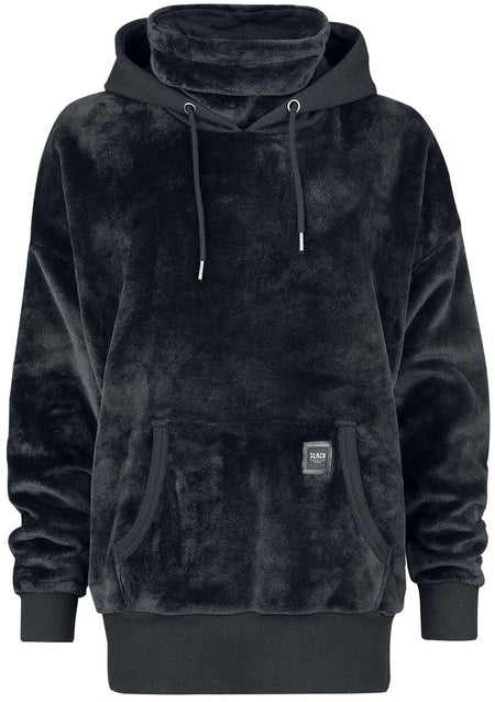 Sweat-shirt à capuche  de Black Premium by EMP - Sweat à capuche fluffy avec col montant - S à XXL - pour Femme - noir - Black Premium by EMP