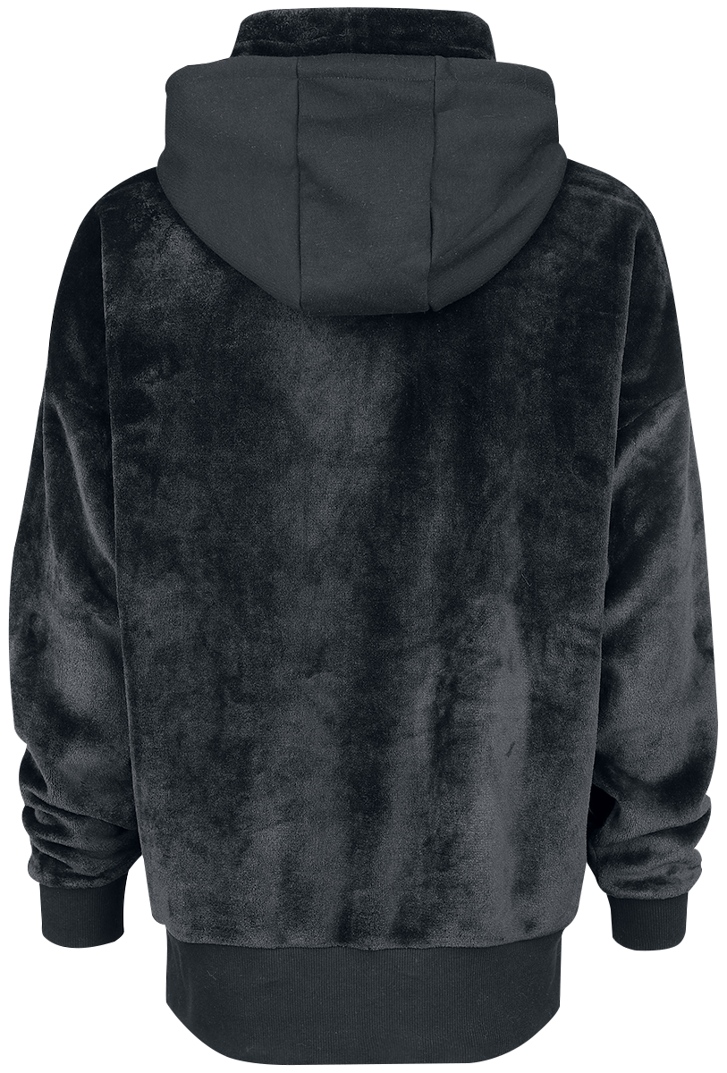 Sweat-shirt à capuche  de Black Premium by EMP - Sweat à capuche fluffy avec col montant - S à XXL - pour Femme - noir - Black Premium by EMP - View 2