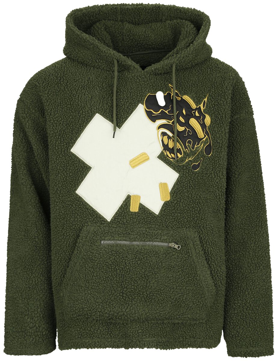 Sweat-shirt à capuche  de RED by EMP - Sweat à capuche doublure polaire - S à XXL - pour Homme - vert - RED by EMP