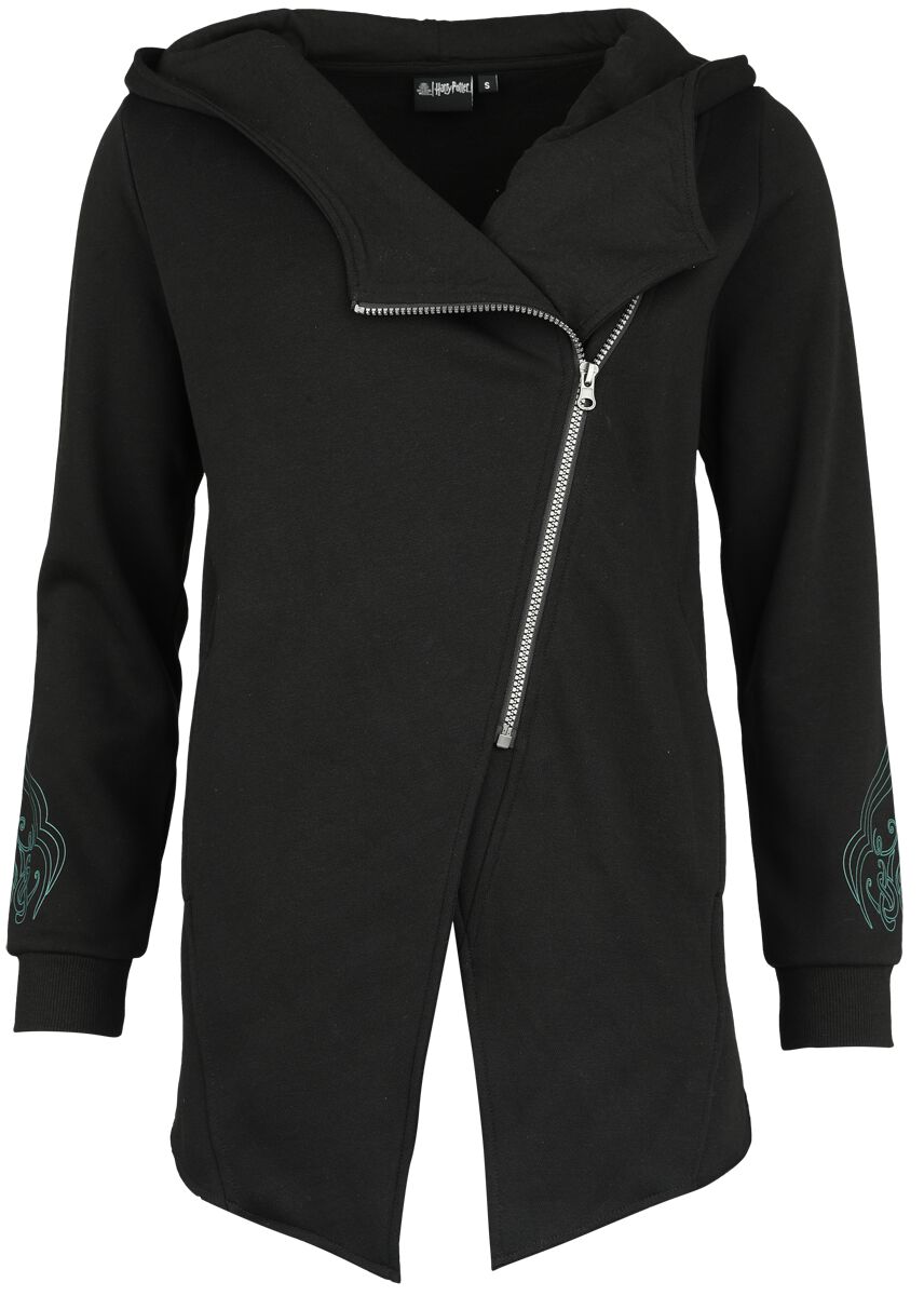 Sweat-shirt zippé à capuche Gothic de Harry Potter - Death Eater - S - pour Femme - noir - Harry Potter