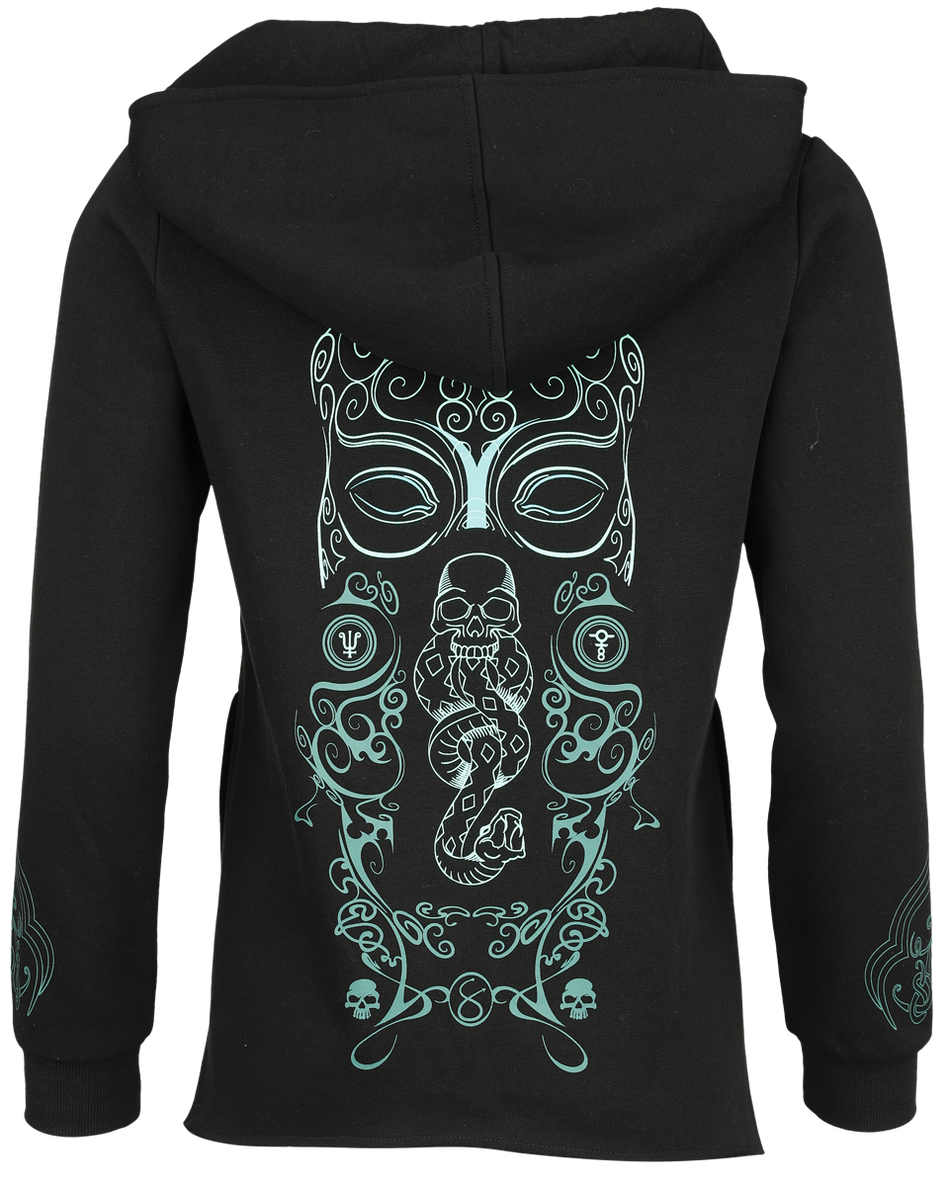 Sweat-shirt zippé à capuche Gothic de Harry Potter - Death Eater - S - pour Femme - noir - Harry Potter - View 2