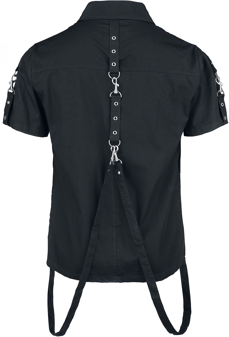 Chemise manches courtes Gothic de Vixxsin - Chemise Cassius - S à 4XL - pour Homme - noir - Vixxsin - View 2