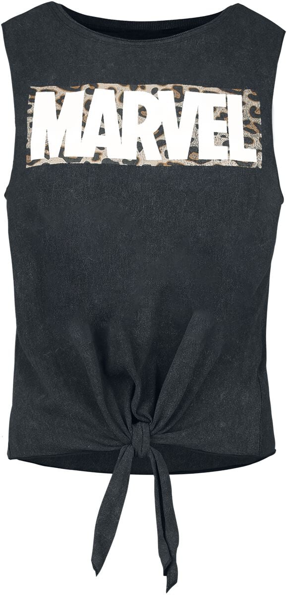 Top Disney de Marvel - Logo Léo - S à XXL - pour Femme - noir - Marvel