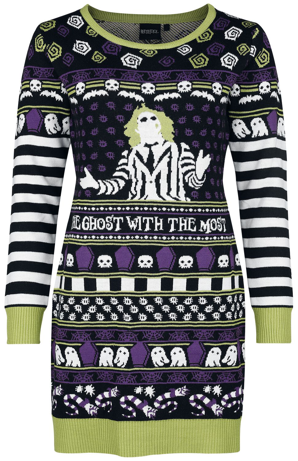 Robe mi-longue  de Beetlejuice - The Ghost With The Most - M à XXL - pour Femme - multicolore - Beetlejuice