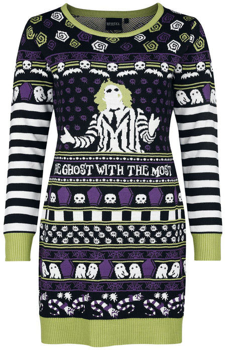 Robe mi-longue  de Beetlejuice - The Ghost With The Most - M à XXL - pour Femme - multicolore - Beetlejuice