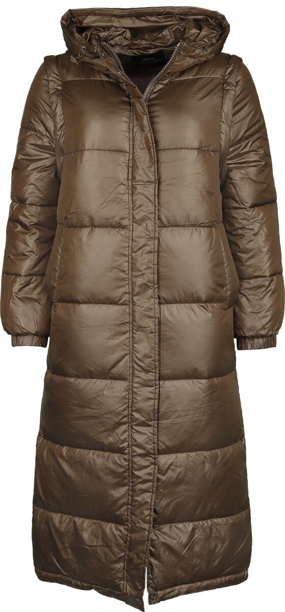 Manteau d'hiver  de Hailys - LS P JK MI44LENA 2IN1 - XS à L - pour Femme - marron - Hailys