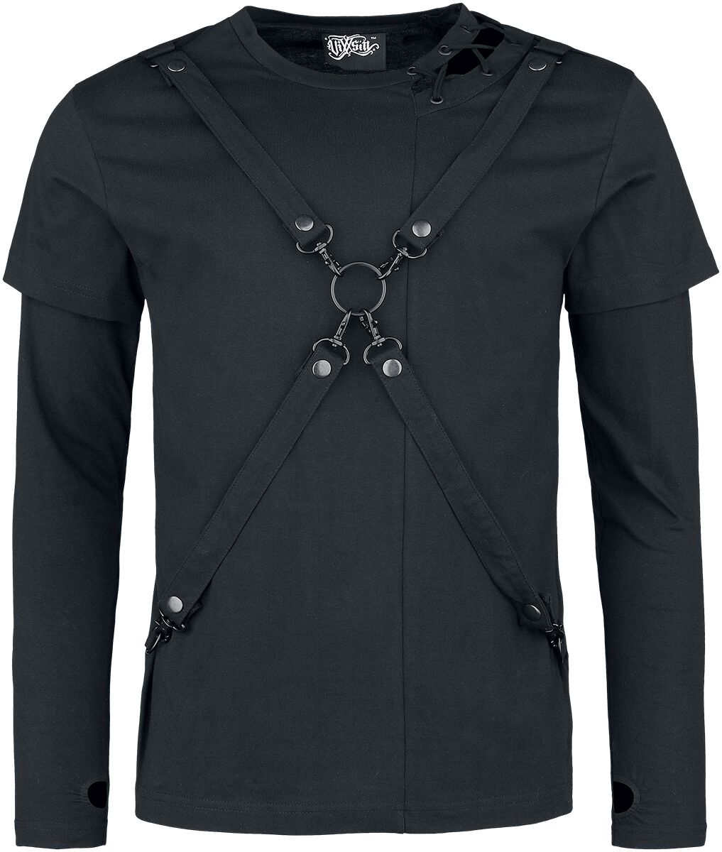 T-shirt manches longues Gothic de Vixxsin - Haut Cobain - S à 4XL - pour Homme - noir - Vixxsin